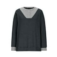 thumbnail image 6 of Women's Oversized Sweatshirts Long Sleeve Stand Collar Pullover 2025 Fall Trendy Clothes, 6 of 7