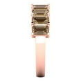 thumbnail image 4 of 2.61 ctw Wedding Band for Women - 14K Rose Gold Simulated Champagne Diamond Stackable Eternity Ring, 4 of 6