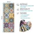 thumbnail image 2 of Blue Boho Bohemia Floral Geometric Pattern Hot Yoga Mat Towel Non Slip for Hot Yoga - Quick-Drying Yoga Mat Cover with 4 Corner Pockets with Travel Bag - Hot Yoga Towel Non Slip 70"x26", 2 of 6