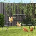 thumbnail image 2 of PawHut Chicken Coop Perches with Swing, Chicken Run Accessories Toy, 2 of 10
