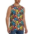 thumbnail image 2 of Bixox Men's American Football Printed Shirt Sleeveless Fitness Tank Top-XX-Large, 2 of 7