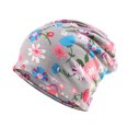 thumbnail image 1 of Gorro Minnieouse Beanie Estilo Étnico Pre-atado Musulmán Hijab Pañuelo Turbante Flor Gris, 1 of 6