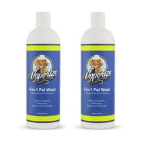 2 Pak Vaporize 5-in-1 Pet Wash – Natural Dog Shampoo & Conditioner (16 fl oz)