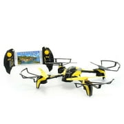 TDR Phoenix WiFi FPV Modular Camera RC Quadcopter with Collision Avoidance and Live Streaming, Black/Yellow