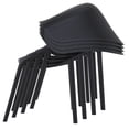 thumbnail image 6 of Luxury Commercial Living 32" Black Solid Outdoor Polypropylene Dining Chair, 6 of 9