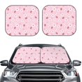 thumbnail image 2 of Fotbe Hand Drawn Strawberry Juego de 2 Piezas de Parasoles para Parabrisas | Bloqueador Solar para Auto | Accesorios Plegables para Protección Solar Interior-Medium, 2 of 6