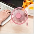 thumbnail image 5 of Nogis Iron Fan Mini small fan portable aluminum leaf student Dormitory Desktop fan Portable USB Fan Green, 5 of 9