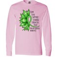 thumbnail image 3 of Inktastic Mental Health Awareness Green Sunflower Ribbon Long Sleeve T-Shirt, 3 of 5