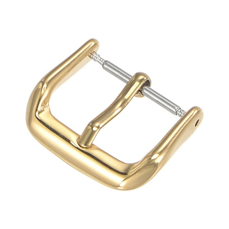 

Uxcell Watch 316 Stainless Steel Polished PVD Buckle Gold Tone for 16mm Width Watch Bands