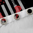 thumbnail image 4 of Homewish Lacrosse Sport Black Out Curtains,Boys Ball Game Curtains Pack of 2 (42x63 Each),American Flage Print Bedroom Curtains For Teens,Super Cozy Room Decor, 4 of 6