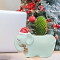 thumbnail image 4 of LOVIVER Resin Garden Flower Pots Christmas Flower Vase Ornament for Tabletop Elephant, 4 of 7