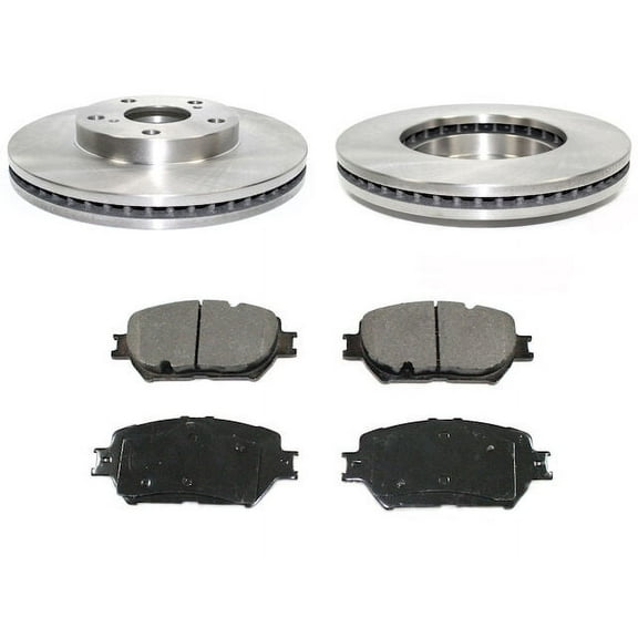 Front Ceramic Brake Pads and Rotor Kit - Compatible with 2002 - 2006 Toyota Camry 2003 2004 2005