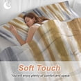 thumbnail image 4 of 3 Piece Brown Gray Duvet Cover Set Twin Size, Microfiber Comforter/Quilt Cover with Corner Ties and 2 Pillowcases, Vintage Abstract White Ombre Texture All Season Soft Bedding with Zipper Closure, 4 of 8