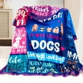 thumbnail image 3 of Dog Mom Blanket Gifts for Dog Mom Best Dog Mom Ever 50”x60” Soft Throw Blanket Dog Mom Birthday Gifts for Women Dog Lovers Women for Dog Lovers, 3 of 5