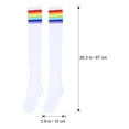 thumbnail image 2 of unbranded 2Pares Calcetines Largos Decorativos Multicolor De Poliéster Cómodos Y Resistentes, 2 of 6