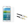 Insten Clear Transparent Anti-Scratch LCD Guard Protector For Samsung Galaxy S5 Prime (with 3.5mm Audio Extension Cable)