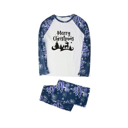 

TZNBGO Gym Clothes For Women Parent-Child Warm Christmas Suit Homewear Pajamas Long-Sleeved Trousers Two-Piece Set（Dad）
