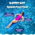 thumbnail image 3 of TRC Recreation Splash 1.25" Thick Foam Pool Float Adult Water Lounger w/ Headrest, Blue, 3 of 11