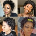 thumbnail image 6 of 13x1 Lace Front Wigs for Women Short Curly Human Hair Wig Pre Plucked With Baby Hair 150% Density Brazilian Real Hair Wigs for Women, 6 of 6