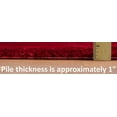 thumbnail image 3 of HR Plush Red Solid Color Shag Rug - Thick Pile, High-End, Soft & Cozy Floor Carpet for Bedroom & Living Room, 3 of 6