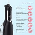 thumbnail image 5 of Selecciones de dientes con hilo dental de agua, irrigador bucal dental portátil, selección de agua dental recargable, inalámbrico para limpieza de dientes, 330ML, 5 of 5
