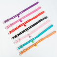 thumbnail image 4 of POINTERTECK Adjustable Pet Dog Crystal Rhinestone Bell Collar Soft Faux Leather Neck Strap, 4 of 7