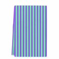 thumbnail image 2 of Violet Color Kitchen Towels Set of 1, Geometric Green Vertical Striped Modern Absorbent Dish Towels for Kitchen, Microfiber Hand Towel, Quick Drying Tea Towel for Cleaning Decorative Dishcloths, 2 of 7