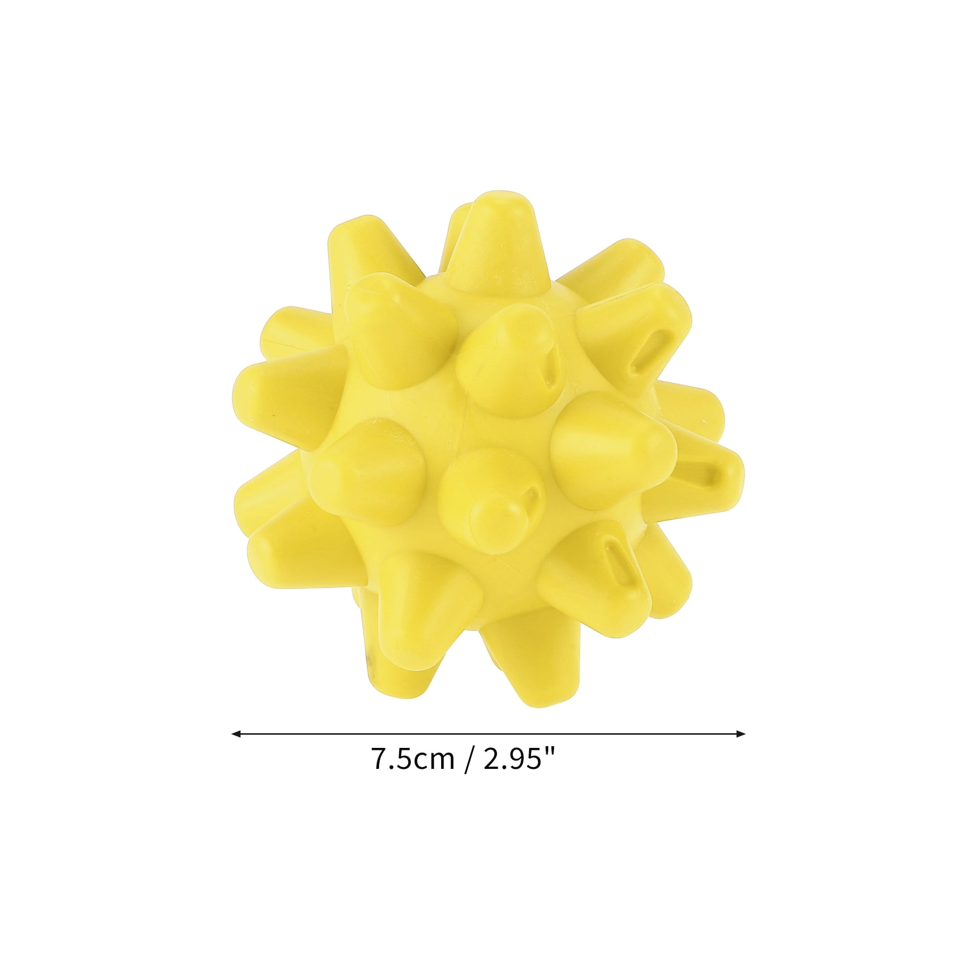 Unique Bargains 1 Pc Spiky Massage Ball for Travel Home Office Yellow