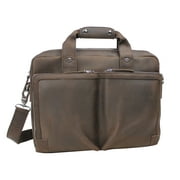 Vagarant Traveler Classic Medium Full Grain Leather Messenger Laptop Bag LM19.DS