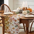 thumbnail image 3 of Thanksgiving Sunflower Table Runner, Autumn Thanksgiving Kitchen Dining Table Decoration for Home Party Decor 13x48 Inches, 3 of 9
