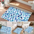 thumbnail image 5 of Rectangle Area Rugs 2 x 3 Ft, Spring Leaves Non-Slip Residential Carpet, Blue Plants Country Botanical Leaf Indoor Crawling Mats Runner Rugs for Living Room/Dining Room/Bedroom, 5 of 8