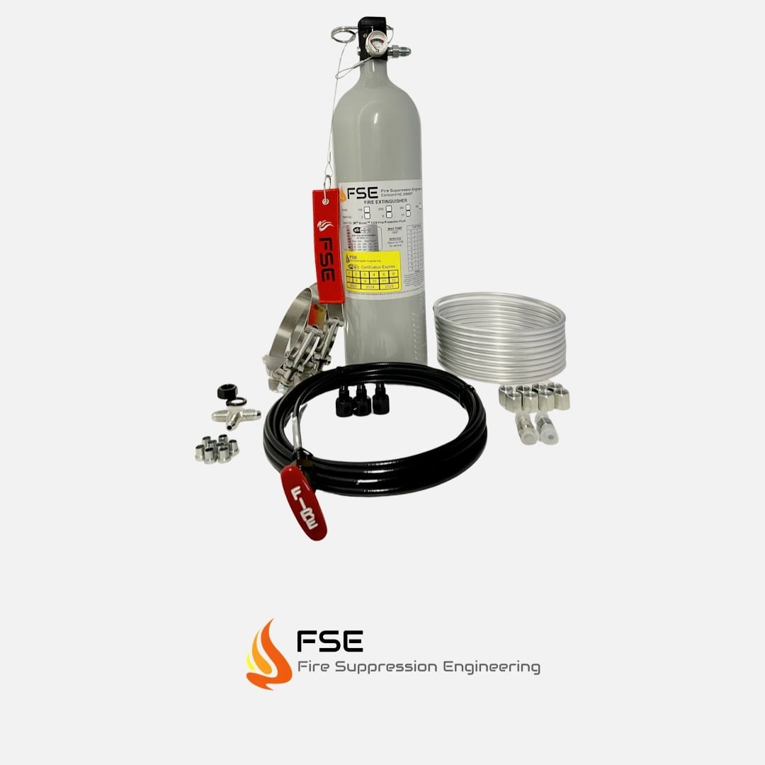 FSE 105111 Fire Suppression Engineering 5lb Circle Track Extinguisher Kit