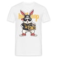 thumbnail image 2 of BUWTTER Mens Hop T Shirts Easter Festive Rabbit Graphic Tees Short Sleeve Crew Neck Summer Shirts White XL, 2 of 3