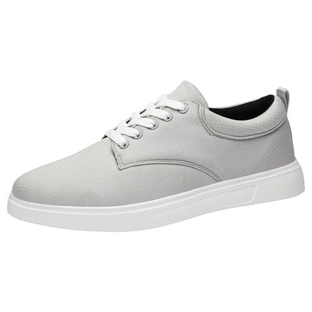 Rrunsv Casual Shoes for Men Men s Dress Loafers Driving Slip on Business Formal Shoes Grey 43