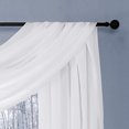thumbnail image 5 of Fragrantex White Sheer Curtain Canopy Scarf Chiffon Draping Window for Living Room Wedding Decor,52"Wx256"L,Single Curtain Panel, 5 of 6