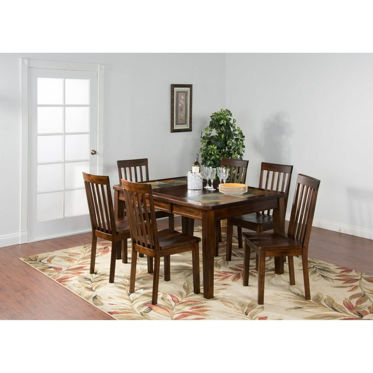 Sunny Designs Santa Fe Rectangular Dining Table with Slate Top