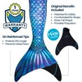 thumbnail image 2 of Fin Fun Limited Edition Mermaid Tail for Swimming for Girls and Kids with Monofin, 12, Ice Dragon, 2 of 5