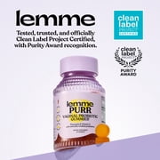 Lemme Purr Vaginal Probiotic Gummies for Women - Promotes pH Balance, Healthy Vaginal Odor & Urinary Tract Health w/Lactobacillus Blend, Pineapple & Vitamin C, 60 Count