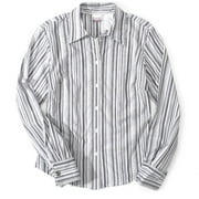 No Boundaries - Juniors Shimmer Stripe French Cuff Shirt