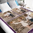 thumbnail image 4 of Custom Blanket with Picture, Personalized Photo Blanket. Mothers Day Mom Gifts and Fathers Day Dad Gifts from Daughter Son, Customized Christmas Birthday Valentines Day Gifts for Him Her Blankets, 4 of 5