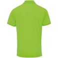 thumbnail image 2 of Premier - Polo pique de manga corta Coolchecker para caballero/hombre - Verano/ Vacaciones (Verde Neón), 2 of 3