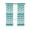 White Teal, variant on Navy Blue Brown Ombre Moire Blackout Curtains, Light Blocking Print Window Curtains, Water Ripple Stripe Farmhouse Thermal Insulated Window Drapes for Living Room 2 Panels, 104"W x 63"L