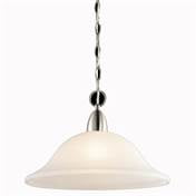 Kichler Lighting 42881NIW Nicholson 1 Light Pendant,Brushed Nickel