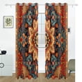 thumbnail image 2 of Pattern Bohomia Black Out Curtains 84 Inch Length Curtains for Sliding Glass Doors Bedroom Living Room 2 Pack, 2 of 6