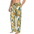 thumbnail image 2 of Xecao Yellow Tulips Men's Straight Lounge Pajama Pants: The Ultimate in Comfortable Sleepwear, 2 of 9