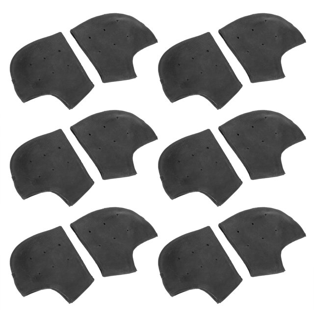 Protector De Cojín De Talón 6 Pares De Almohadillas De Talón Protector De Cojín Absorción De Golpes Cubierta Protectora De Talón Con Agujeros Negro ANGGREK Otros