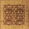 thumbnail image 1 of Ahgly Company Indoor Square Oriental Brown Industrial Area Rugs, 4' Square, 1 of 4