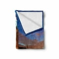 thumbnail image 2 of European Soft Flannel Fleece Blanket, Stockholm Scenic Night at City Hall Old Town Enchanted Town Sweden View, Cozy Plush for Indoor and Outdoor Use, 70" x 90", Blue Cinnamon Mauve, by Ambesonne, 2 of 6