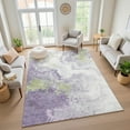 thumbnail image 7 of Addison Rugs Mayfield Premium Machine Washable Transitional Abstract Lavender Rectangle Rug, 8' x 10', 7 of 7