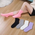 thumbnail image 2 of Womens Fuzzy Socks Cozy Fluffy Winter Cabin Slipper Warm Soft Microfiber Plush Home Sleeping Socks, 2 of 6